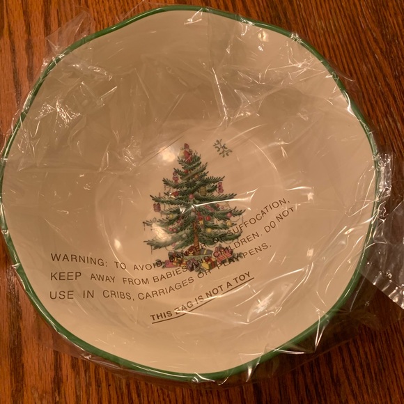 Christmas Tree Spode Flared Scalloped Bowl LIST FOR ONE (FINAL PRICE) - Picture 3 of 8